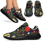 Magic Floral Unicorn Pattern Print Sport Shoes GearFrost