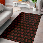 Magic Pentagram Pattern Print Area Rug