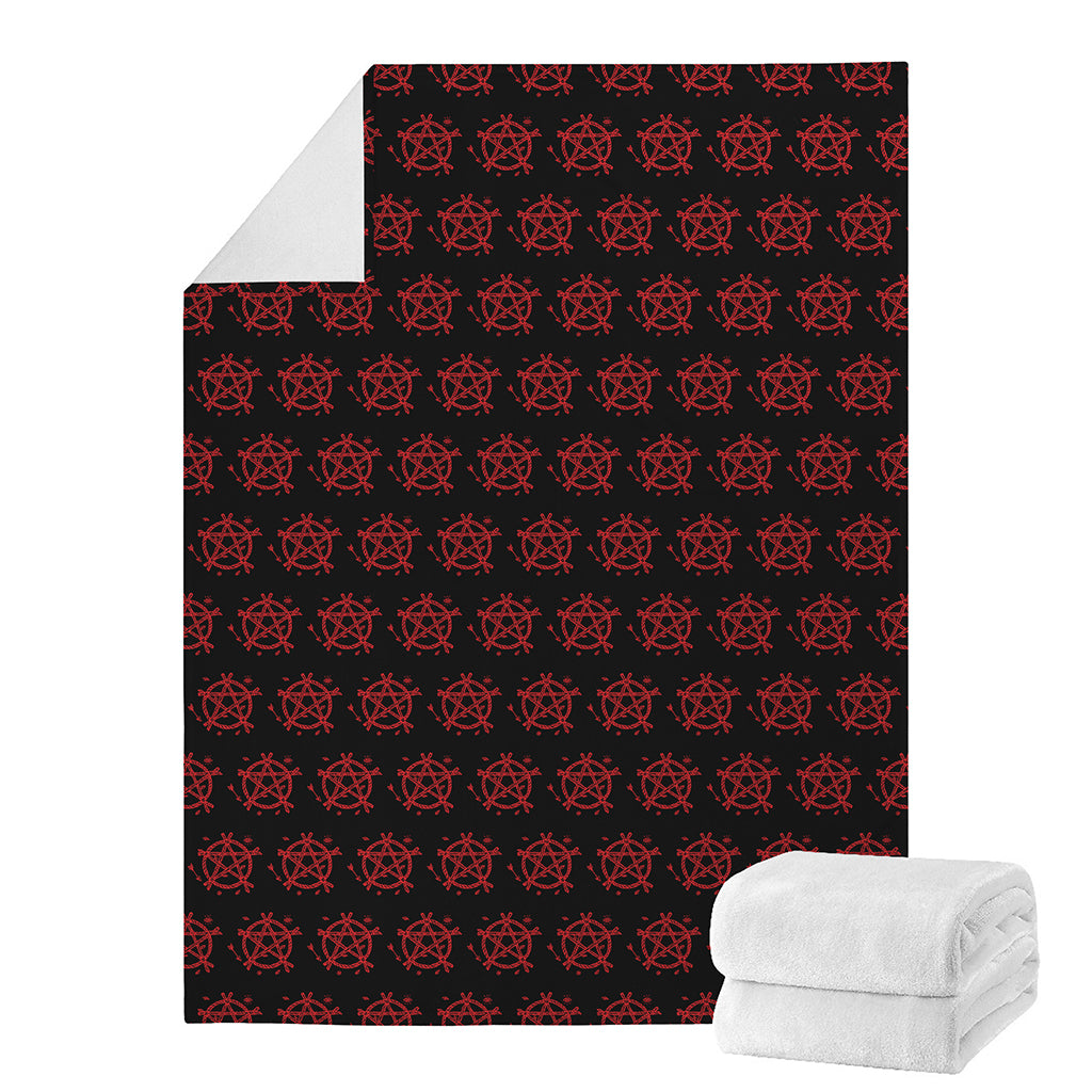 Magic Pentagram Pattern Print Blanket