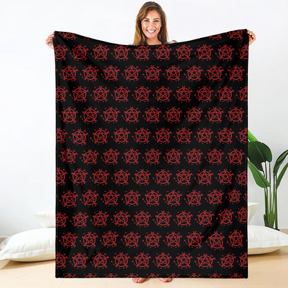 Magic Pentagram Pattern Print Blanket