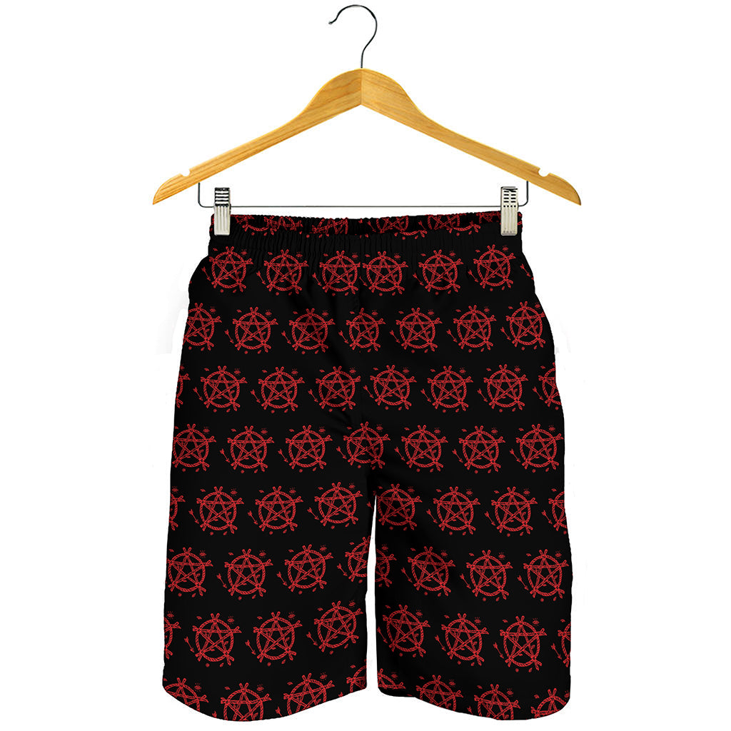 Magic Pentagram Pattern Print Men's Shorts