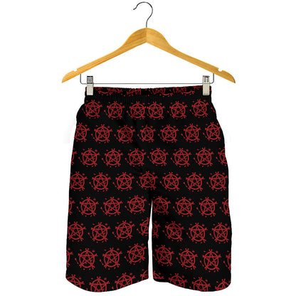 Magic Pentagram Pattern Print Men's Shorts