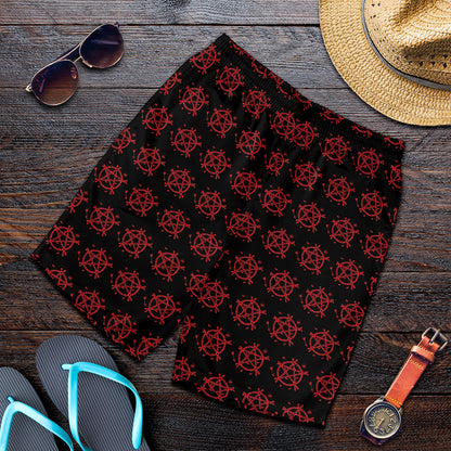 Magic Pentagram Pattern Print Men's Shorts