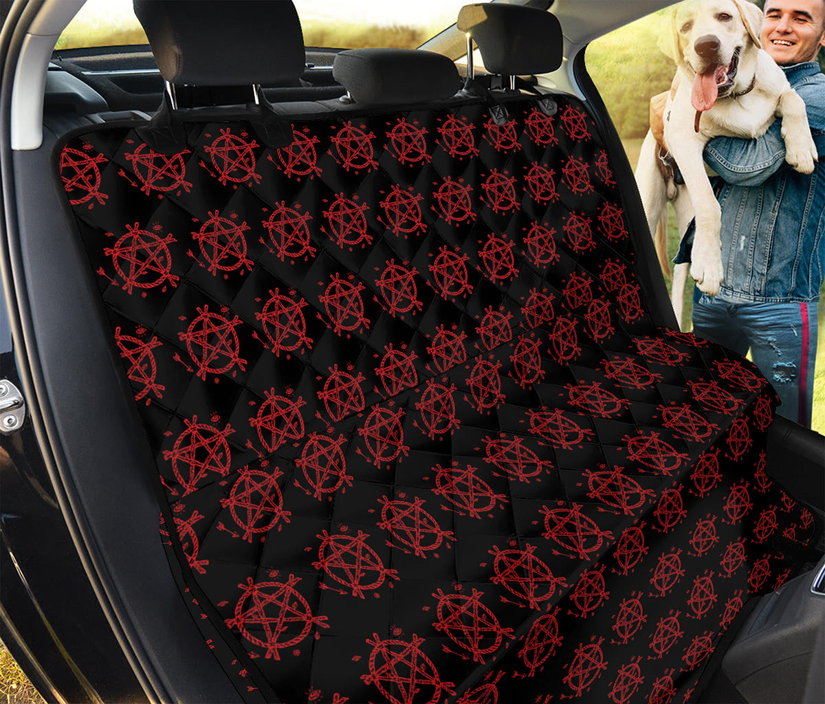 Magic Pentagram Pattern Print Pet Car Back Seat Cover