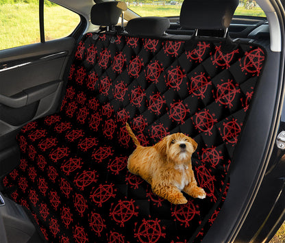Magic Pentagram Pattern Print Pet Car Back Seat Cover