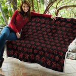 Magic Pentagram Pattern Print Quilt