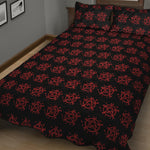 Magic Pentagram Pattern Print Quilt Bed Set