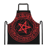 Magic Pentagram Symbol Print Apron