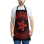 Magic Pentagram Symbol Print Apron