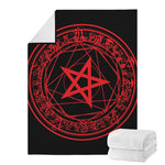 Magic Pentagram Symbol Print Blanket