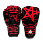 Magic Pentagram Symbol Print Boxing Gloves