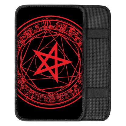 Magic Pentagram Symbol Print Car Center Console Cover