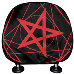 Magic Pentagram Symbol Print Car Headrest Covers