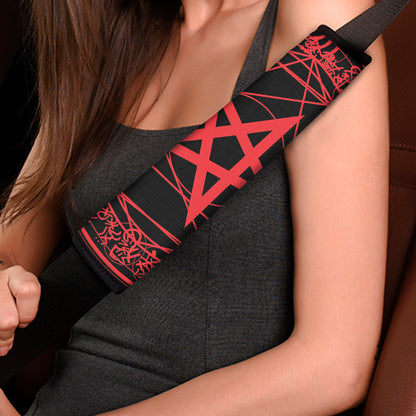 Magic Pentagram Symbol Print Car Seat Belt Covers