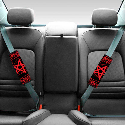 Magic Pentagram Symbol Print Car Seat Belt Covers
