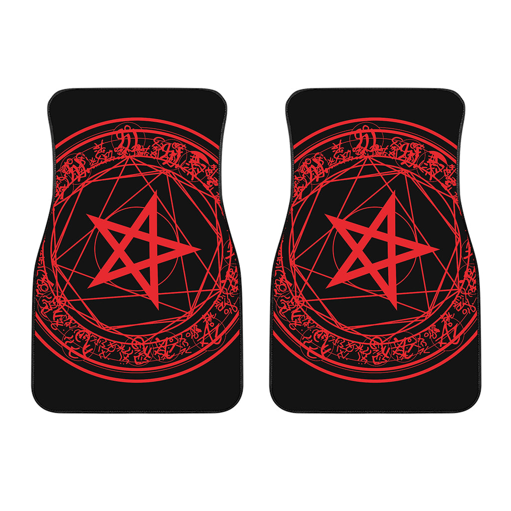 Magic Pentagram Symbol Print Front Car Floor Mats