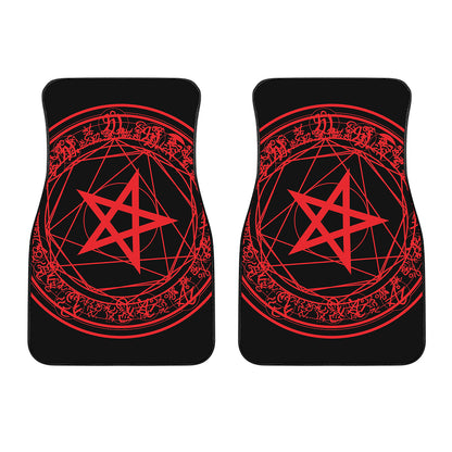 Magic Pentagram Symbol Print Front Car Floor Mats