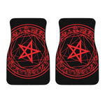 Magic Pentagram Symbol Print Front Car Floor Mats