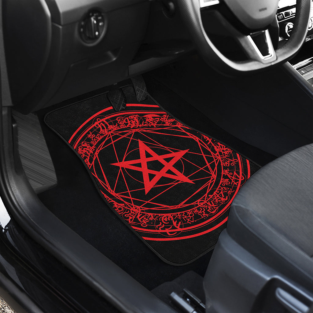 Magic Pentagram Symbol Print Front Car Floor Mats