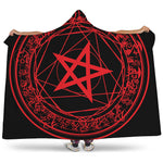 Magic Pentagram Symbol Print Hooded Blanket