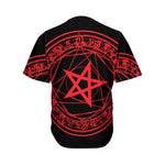 Magic Pentagram Symbol Print Men's Baseball Jersey