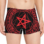 Magic Pentagram Symbol Print Men's Boxer Briefs