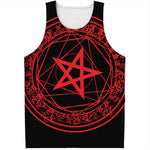Magic Pentagram Symbol Print Men's Tank Top