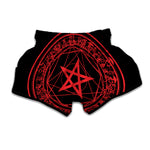 Magic Pentagram Symbol Print Muay Thai Boxing Shorts