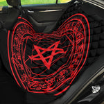 Magic Pentagram Symbol Print Pet Car Back Seat Cover
