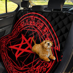 Magic Pentagram Symbol Print Pet Car Back Seat Cover