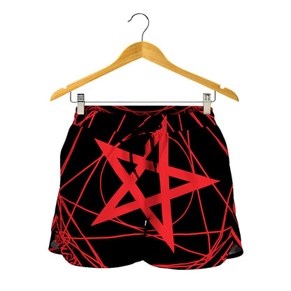 Magic Pentagram Symbol Print Women's Shorts