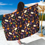 Magic Wizard Pattern Print Beach Sarong Wrap