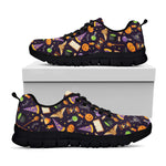 Magic Wizard Pattern Print Black Sneakers