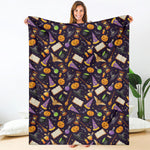 Magic Wizard Pattern Print Blanket