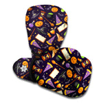 Magic Wizard Pattern Print Boxing Gloves