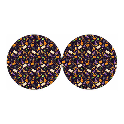 Magic Wizard Pattern Print Car Coasters