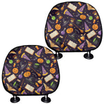 Magic Wizard Pattern Print Car Headrest Covers