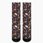 Magic Wizard Pattern Print Crew Socks
