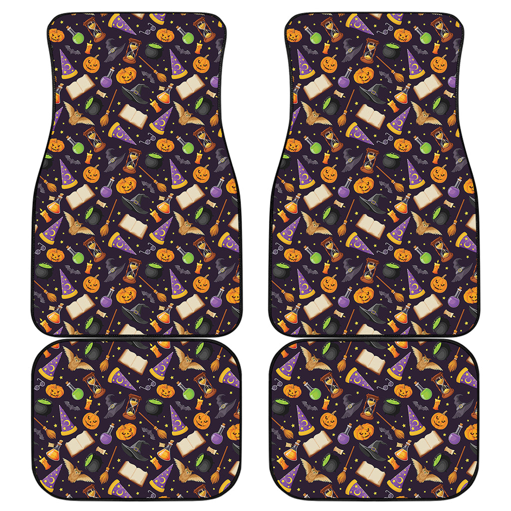 Magic Wizard Pattern Print Front and Back Car Floor Mats