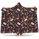 Magic Wizard Pattern Print Hooded Blanket