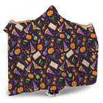 Magic Wizard Pattern Print Hooded Blanket