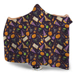 Magic Wizard Pattern Print Hooded Blanket