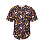 Magic Wizard Pattern Print Men's Baseball Jersey