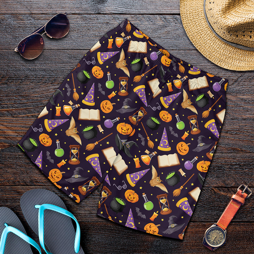 Magic Wizard Pattern Print Men's Shorts