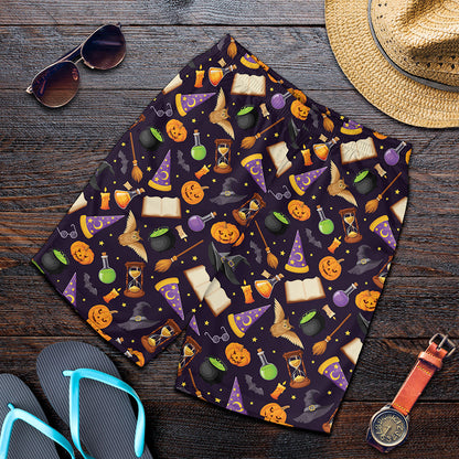 Magic Wizard Pattern Print Men's Shorts
