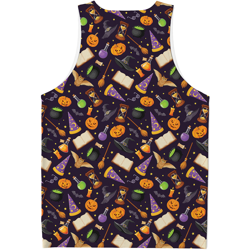 Magic Wizard Pattern Print Men's Tank Top