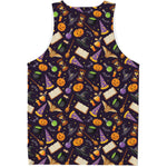 Magic Wizard Pattern Print Men's Tank Top