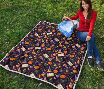 Magic Wizard Pattern Print Quilt