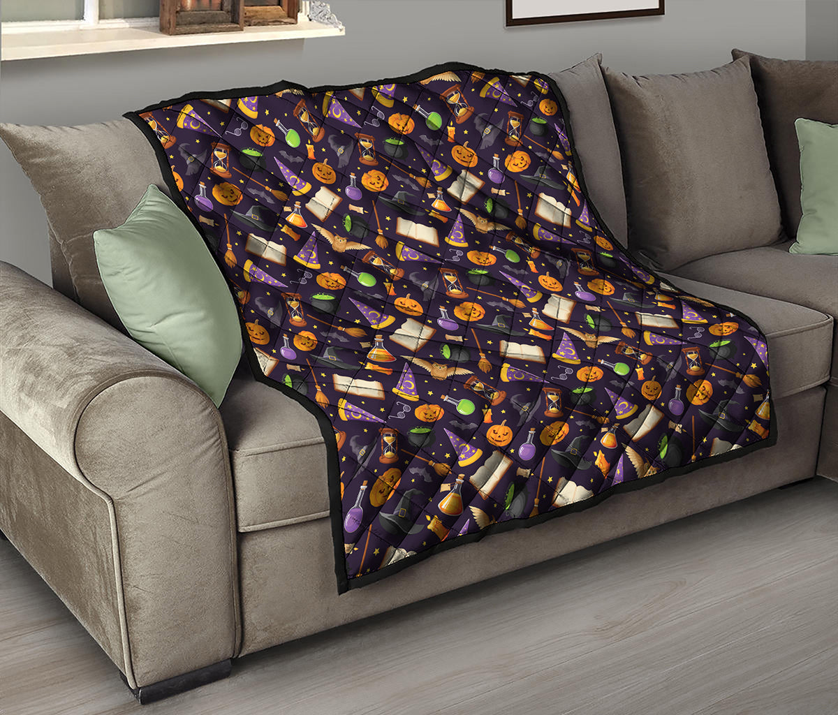 Magic Wizard Pattern Print Quilt