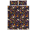 Magic Wizard Pattern Print Quilt Bed Set